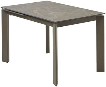 Стол CORNER 120 MATT LATTE STONE SOLID CERAMIC / TAUPE