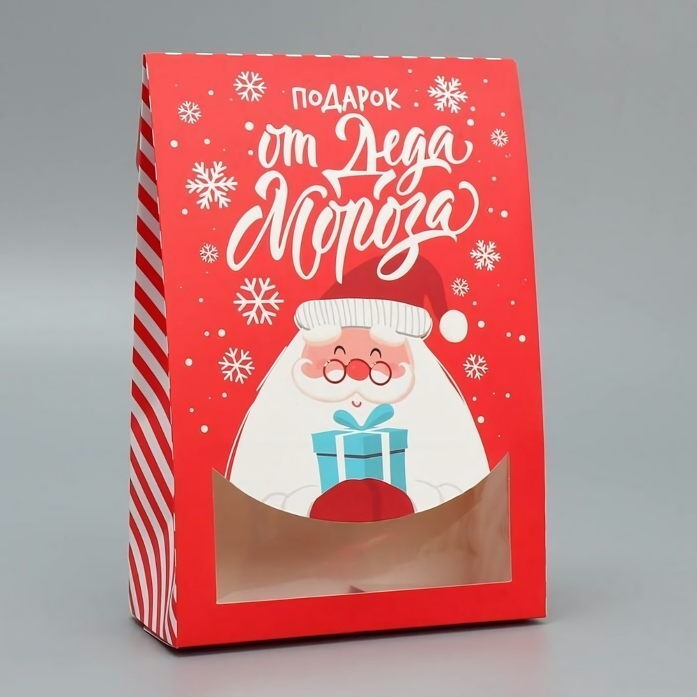 Коробка подарочная 15×7×22см складная «Дед Мороз» (Дарите Счастье)