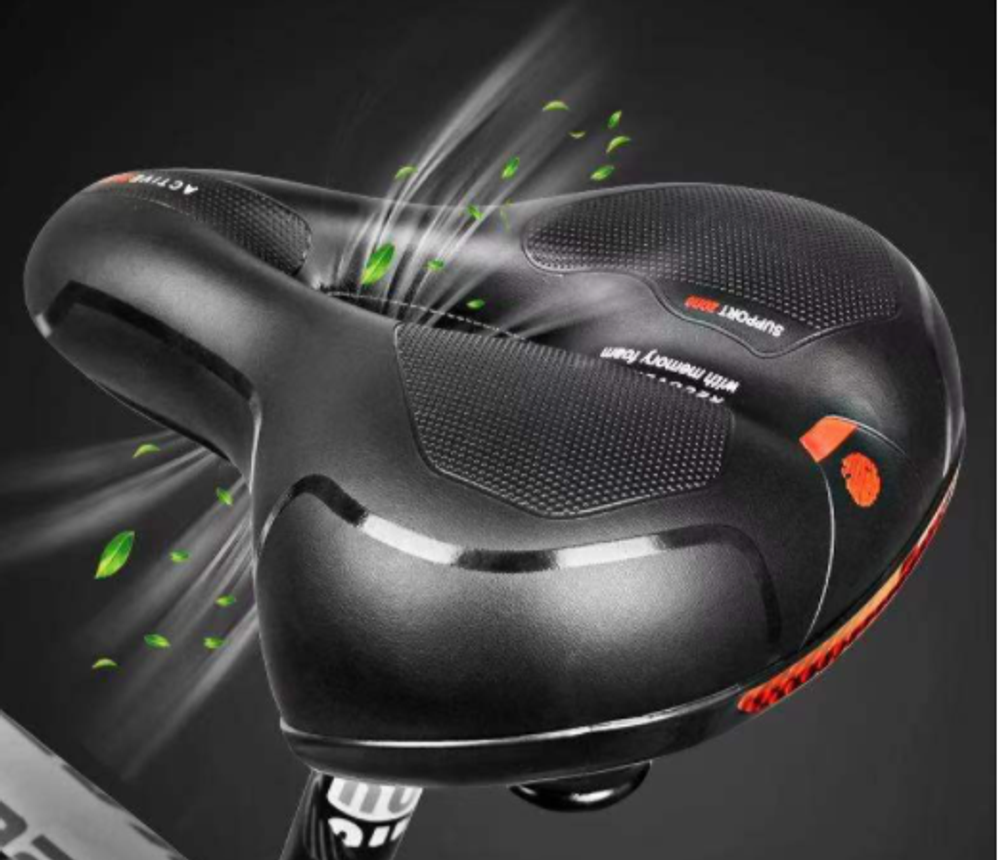 Седло комфортное HY-188с WEB-пружиной и эластомерами. 260х190мм.