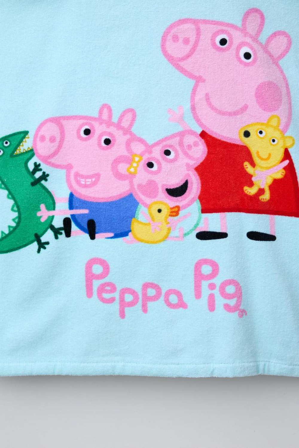 ZARA ПОЛОТЕНЦЕ-ПОНЧО PEPPA PIG ™/, ЦВЕТ МОРСКОЙ ВОЛНЫ