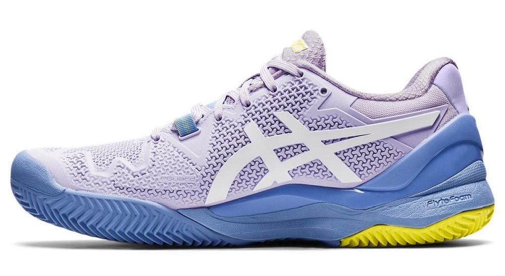Женские Кроссовки теннисные Asics Gel-Resolution 8 Clay - murasaki/white