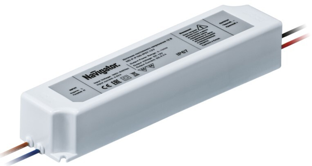 Драйвер светодиодный  Navigator ND-P-P100-IP67-12V
