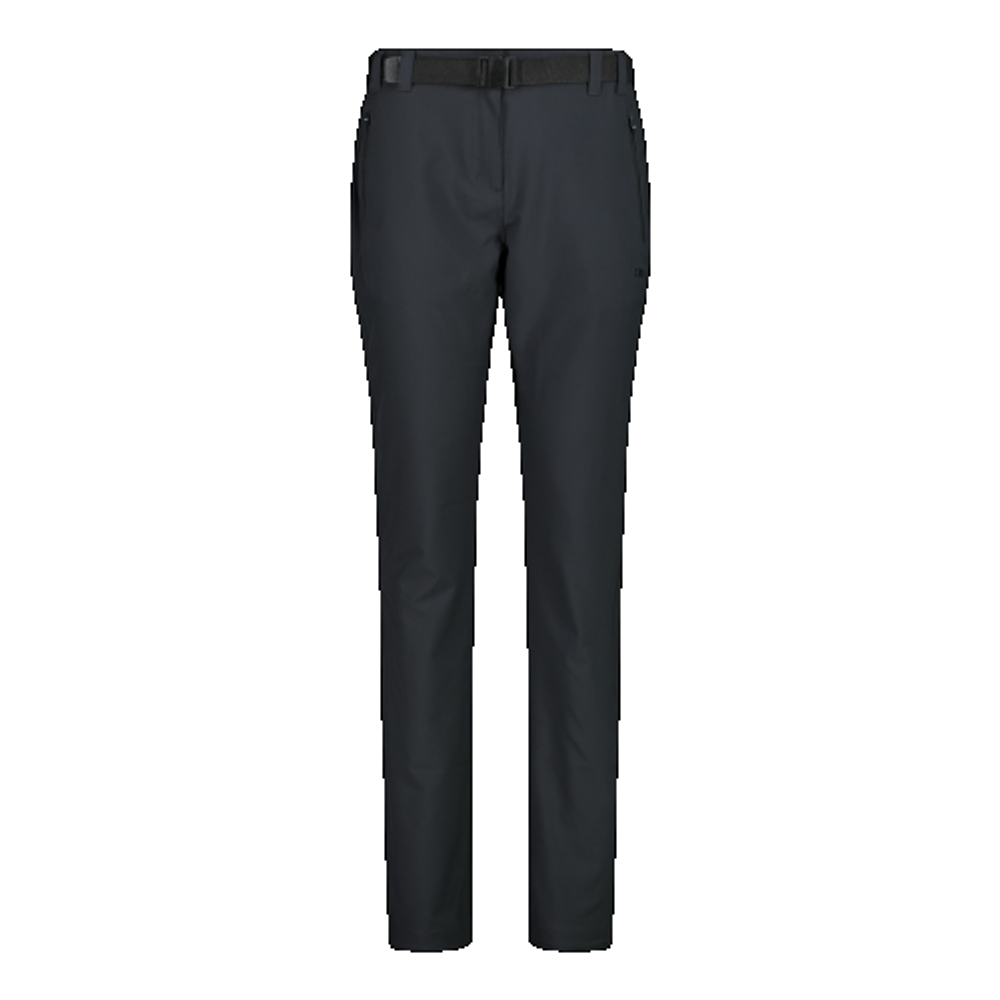 Брюки женские CMP Women's stretch long pant, артикул 3T59036,  цвет  antracite (U423)