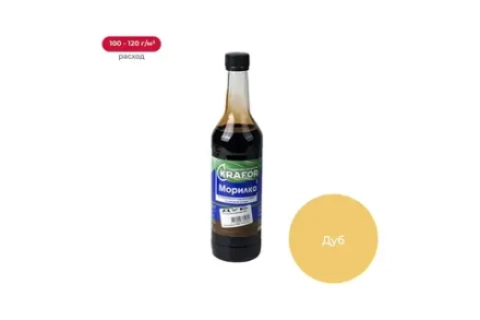 !!!РАСПРОДАЖА  Морилка Неводная дуб 0,5л KRAFOR