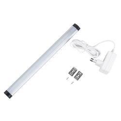 ULI-F48-3W-4500K SENSOR IP20 SILVER Светильник светодиодный для мебели. 300x25x9мм. 250Lm. ТМ Uniel