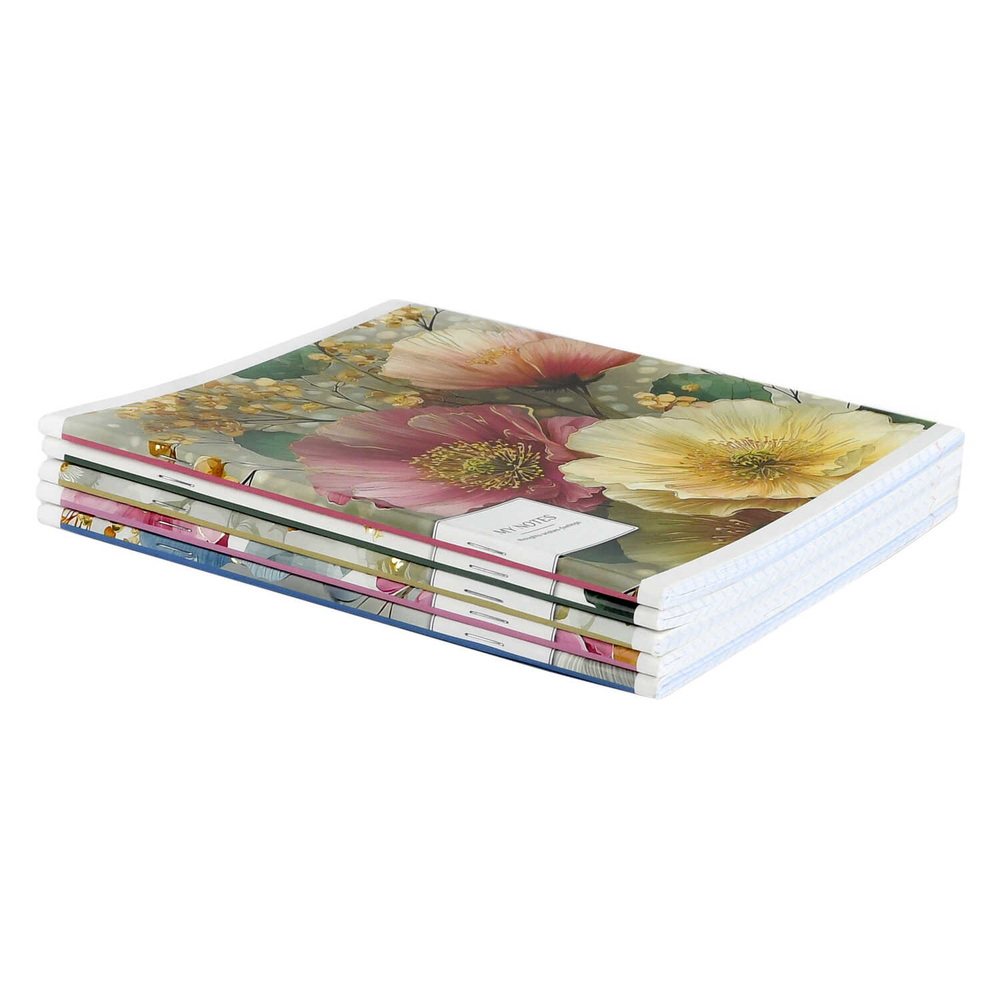 Тетрадь, 48 л, клетка, ЦВЕТЫ /А5