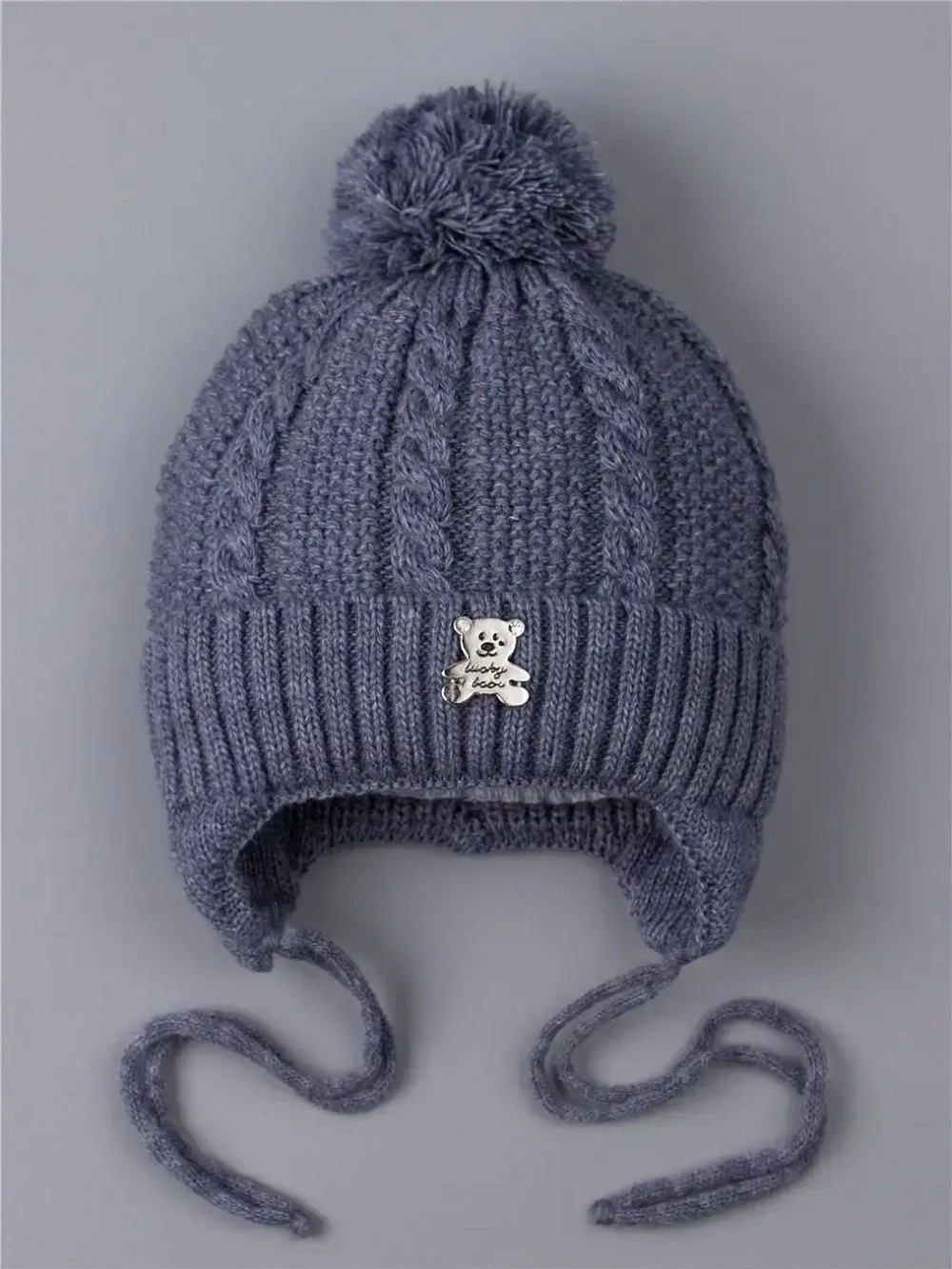 Шапка вязаная демисезонная для детей