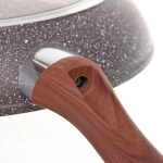 Сковорода «BAROLY» GRAY 18см индукционная с антипригарным покрытием, бакелитовая ручка