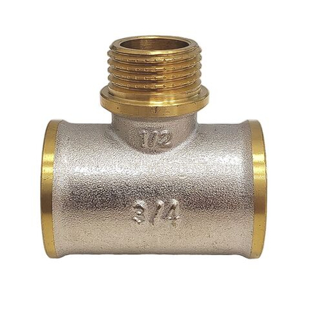 Тройник лат. 3/4"В х 1/2"Н х 3/4"В