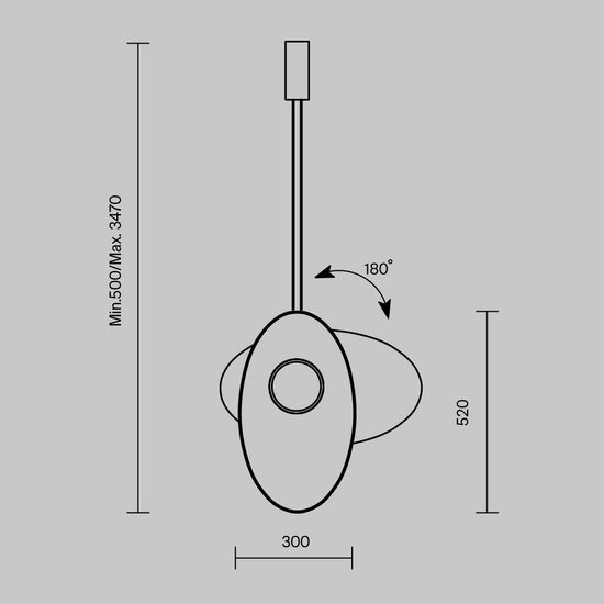 Подвесной светильник Maytoni MOD396PL-L10GR3K