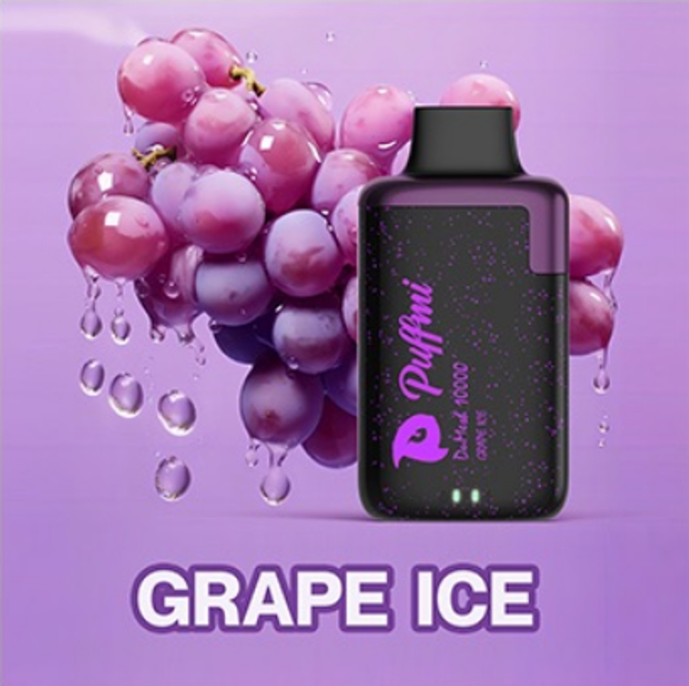 Puffmi Dumesh Grape ice (Виноград-лёд) 10000 затяжек 20мг Hard (2% Hard)