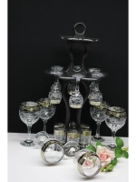 Барный набор 18 предметный с фужером