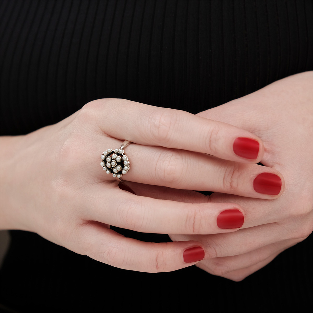 "Розалинта" кольцо из коллекции "Жемчужный сад"