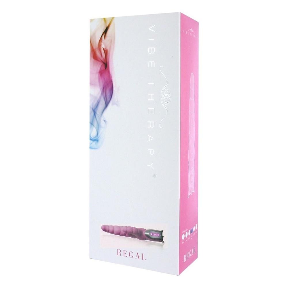 Розовый вибратор Regal с клиторальным отростком - 26,5 см. (Цвет: розовый)
