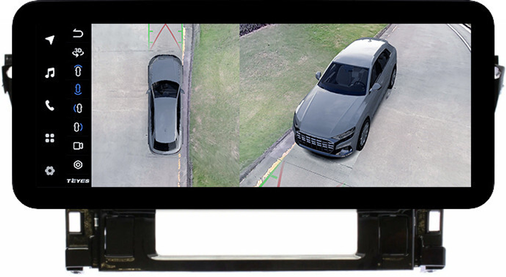 Магнитола для Toyota Alphard 3 Vellfire 2 H30 2015-2023 (любой руль) - Teyes LUX ONE 360 монитор 12.3" 2K QLED на Android 10, 6Гб+128Гб, CarPlay, 4G SIM-слот, 4 камеры в комплекте