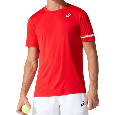 Мужское теннисное поло ASICS T-Shirt Men - Red, White