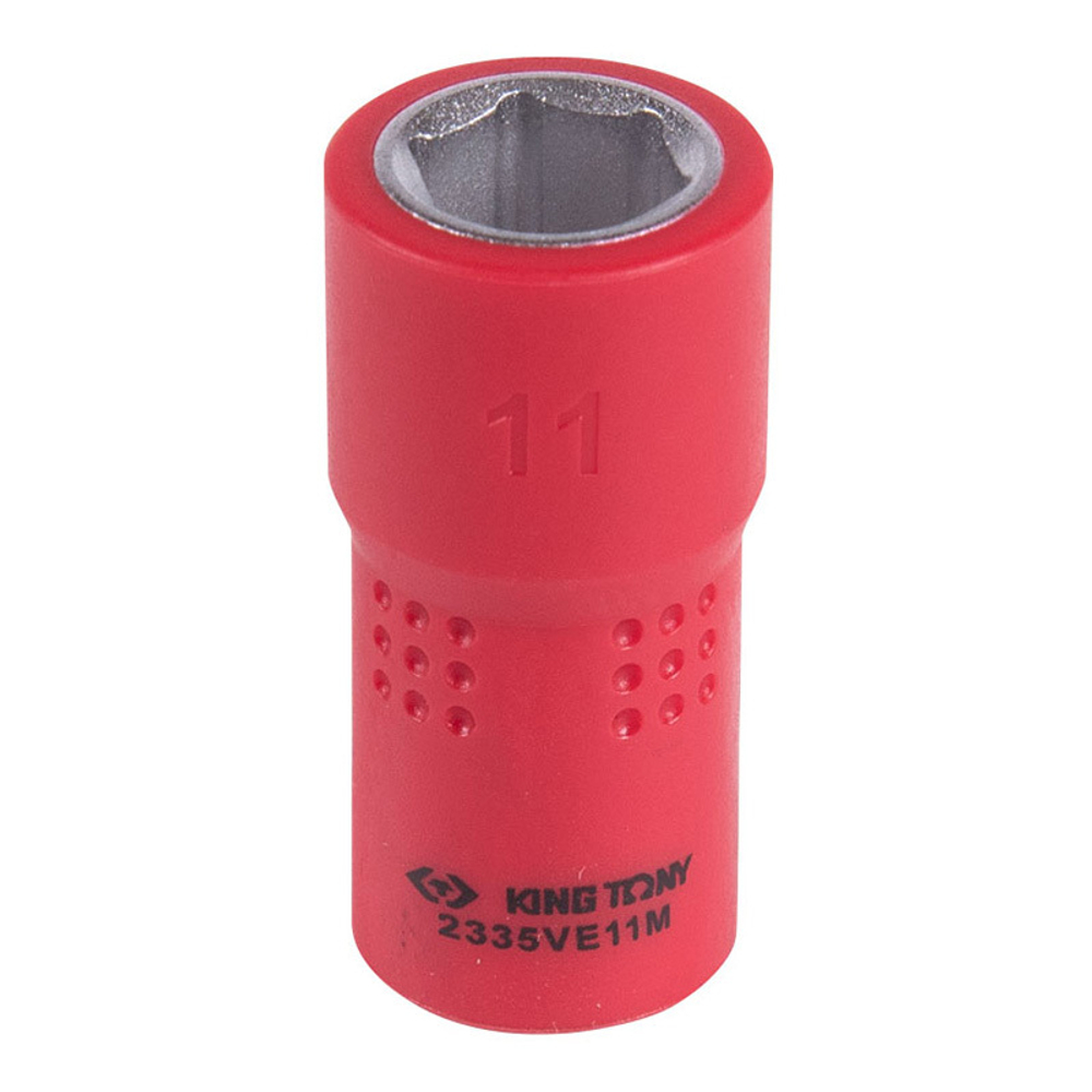 KING TONY (2335VE11M) Головка торцевая диэлектрическая шестигранная 1/4", 11 мм