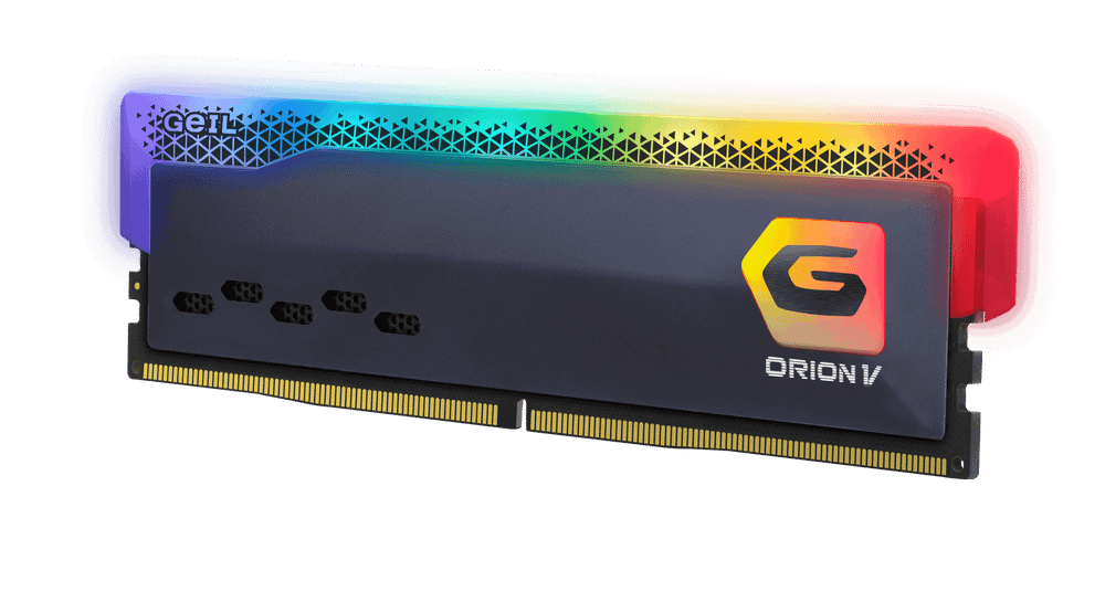 Оперативная память 64GB Kit (2x32GB) GEIL Orion V RGB 5600Mhz DDR5 CL38 GVSG564GB5600C38ADC Grey