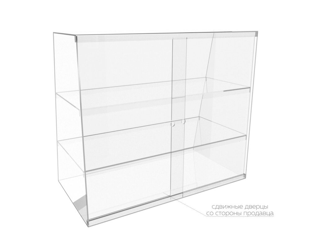 Витрина 800х430х700мм
