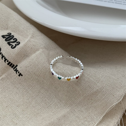 Кольцо "Rainbow Hearts"