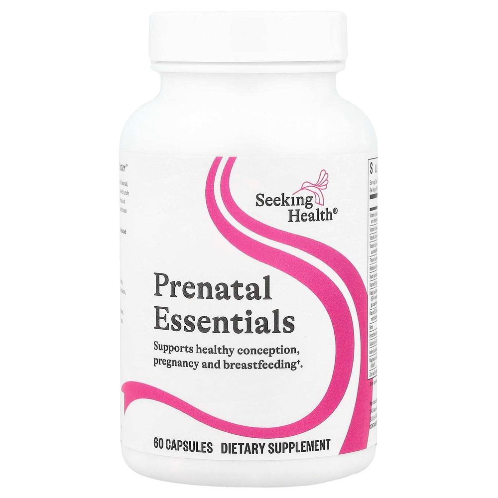 Seeking Health, Prenatal Essentials, пренатальный комплекс, 60 капсул