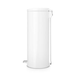 Ведро для мусора Brabantia МС белое 20л вид сбоку