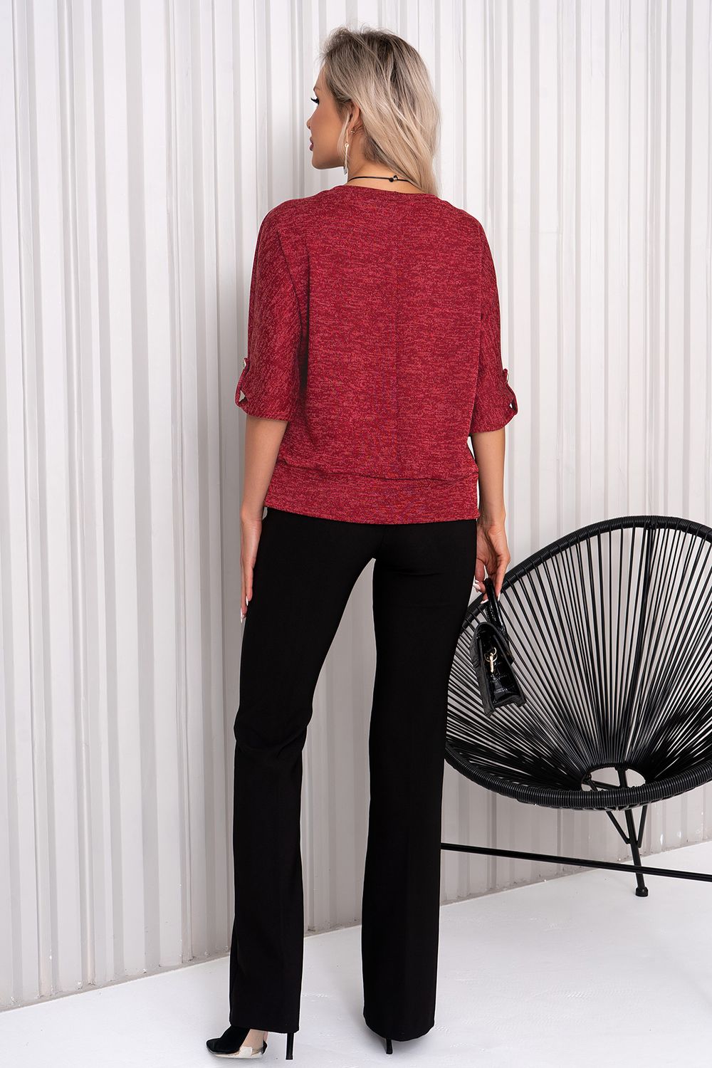 Блуза Сабина (малиновый мусс) Б11-459/8 Nikol (Акция)