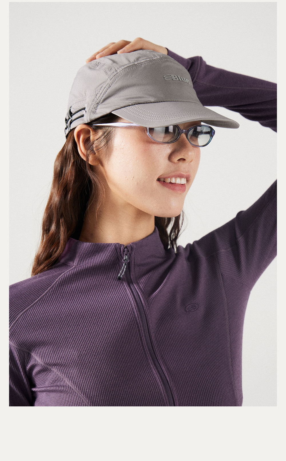 Кепка Nothomme BLUE Blue lightweight durable five-panel baseball cap