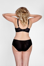 Бюстгальтер на косточках с чашками plus size из микрофибры и сетки (Размер: 65M) (Цвет: телесный)