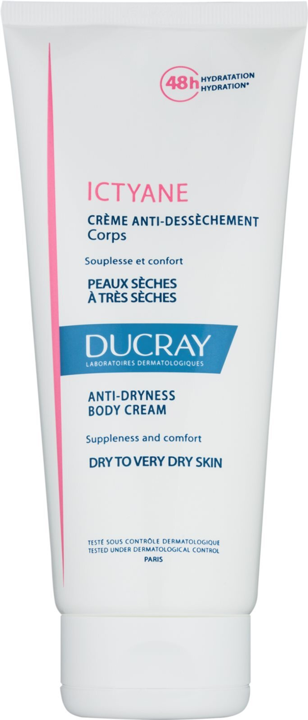Ducray Ictyane - увлажняющий крем для тела для сухой и очень сухой кожи /   200  ml  / GTIN 3282770106992