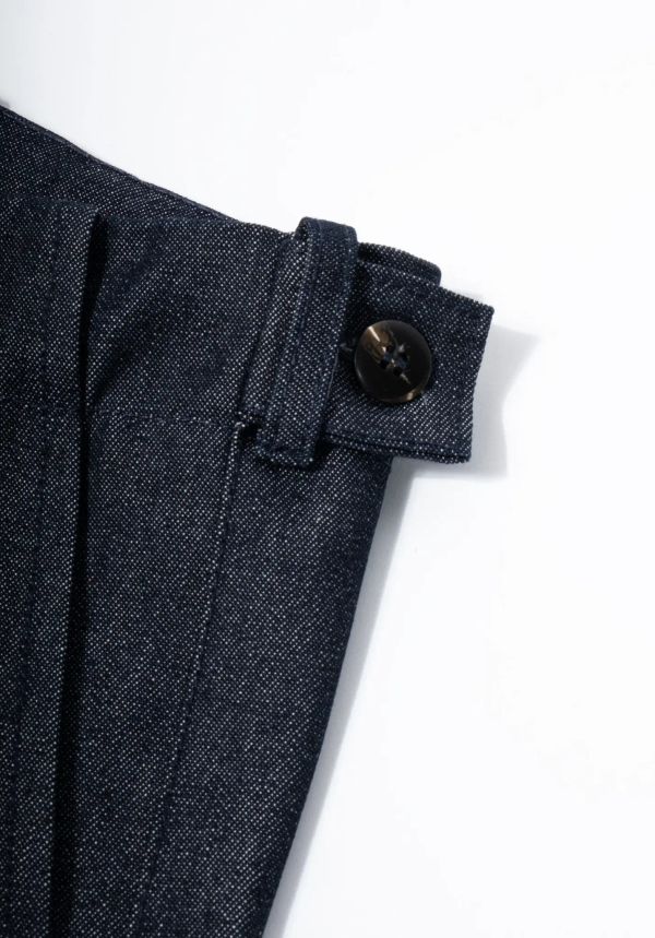 Шорты Джинсовые темно-синие - фото 3