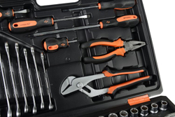 Набор инструментов ВИХРЬ, 1/2", 1/4", 76 предм, кейс