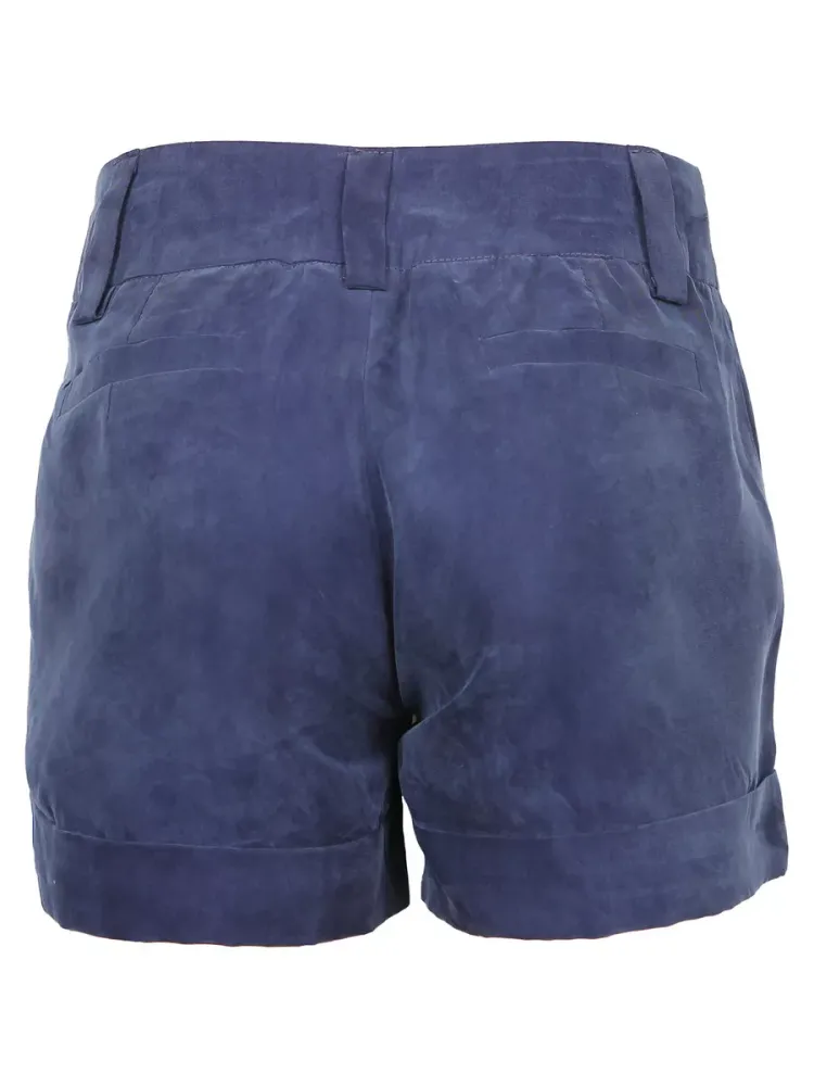 Синие бархатные шорты REMIX