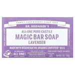 Dr. Bronner's, All-One Pure-Castile Magic кусковое мыло, лаванда, 140 г (5 унций)