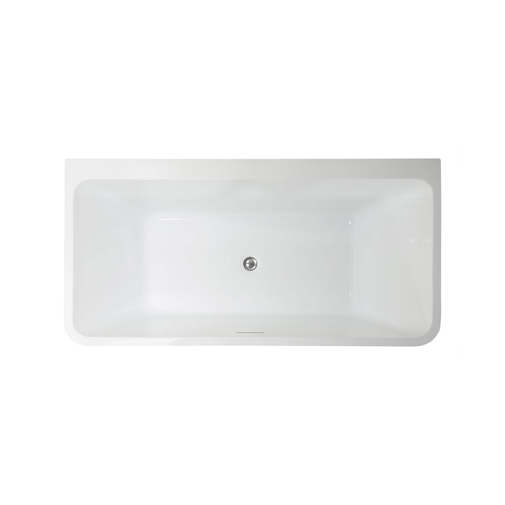Ванна акриловая Vincea VBT-425-1700 1700*800*600, цвет белый, щелевой перелив, слив хром