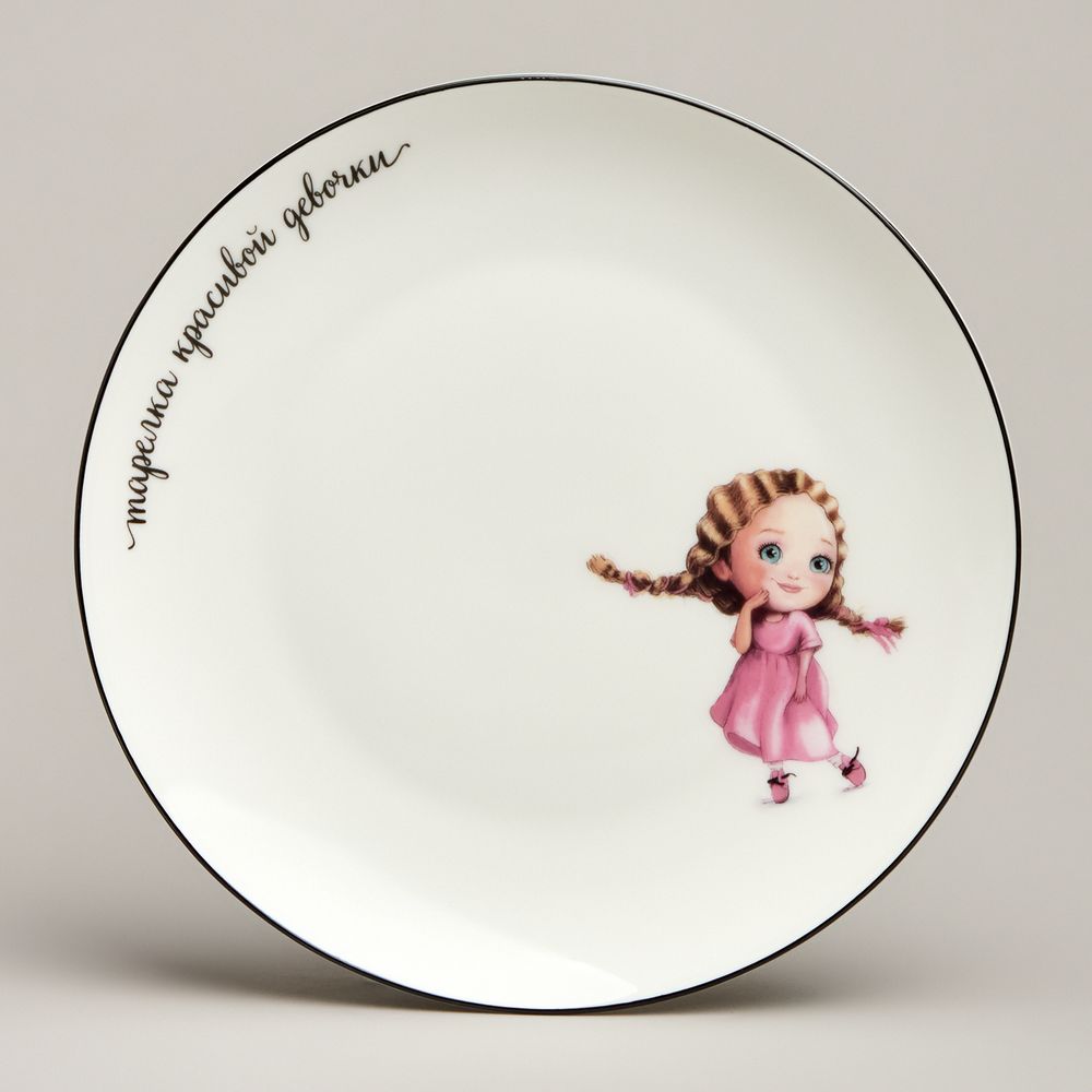 НАБОР ПОСУДЫ LEFARD КРАСИВАЯ ДЕВОЧКА, 3 ПР.: САЛАТНИК 470МЛ, ТАРЕЛКА 20СМ, КРУЖКА 220МЛ