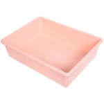 Лоток - туалет для кошек с совком «ЧИСТЫЕ ЛАПКИ», цвет пудровый, 38*28.5*10см (пакет)