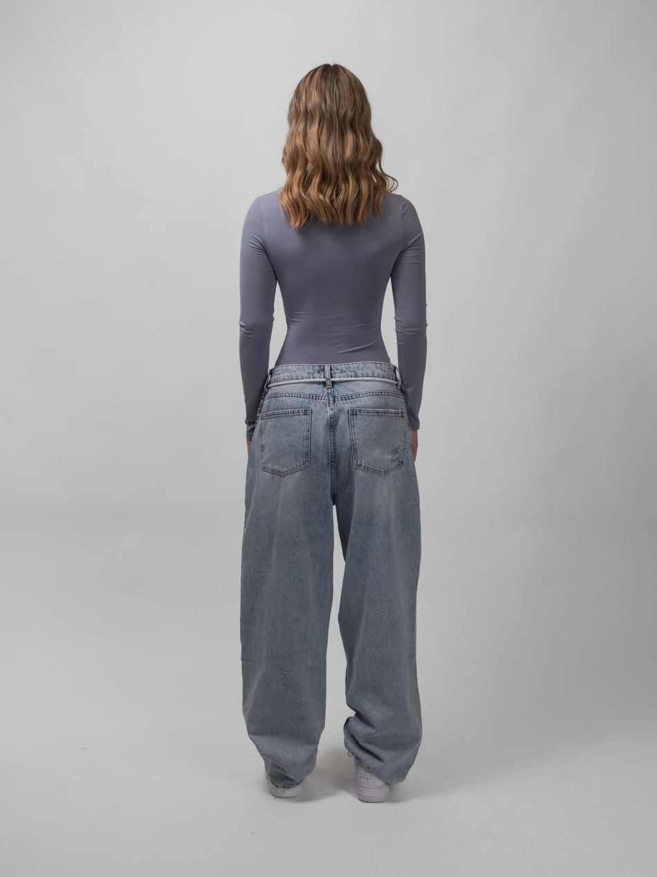 Лонгслив женский Skin Line (Grey)