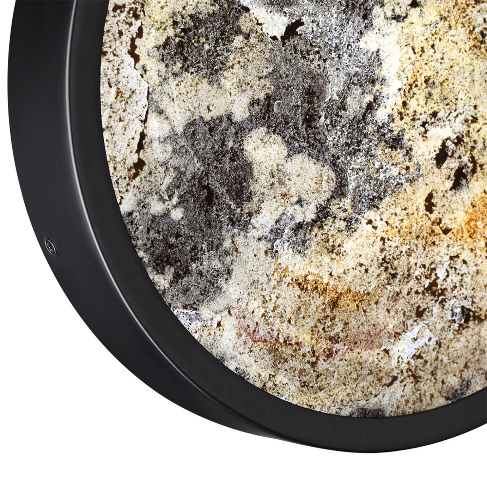 5064/15WL L-VISION ODL24 205 черн./серо-беж./металл/натур.камень/акрил Настенн.светильн. с переключ.цветов.темпер. LED 15W 3000К/4000K/6000K BERGI