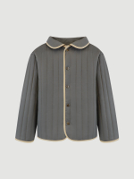 Куртка стёганая двухсторонняя Mjölk Grey/White Grey