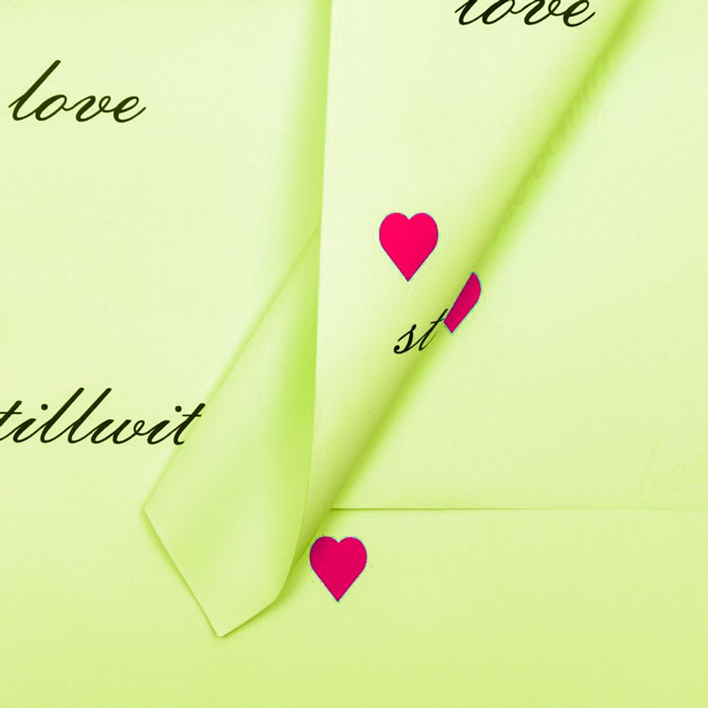 ЛИСТ &quot;Пожелания&quot; 58*58/10шт ЗЕЛЕНОЕ ЯБЛОКО