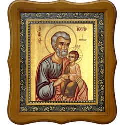 Иосиф Обручник Праведный. Икона на холсте.