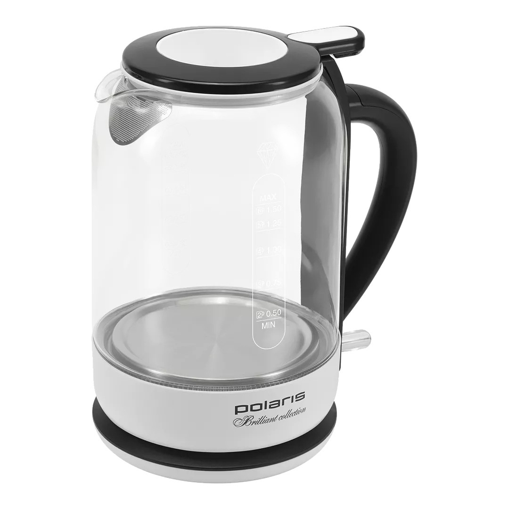Чайник POLARIS PWK 1753CGL белый/чёрный