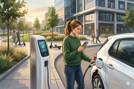 Доставка продуктов появилась в приложении для зарядки авто