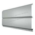 Сайдинг МЕТАЛЛ ПРОФИЛЬ Lбрус-15х240 (ПЭ-01-9006-0.45) Белый алюминий