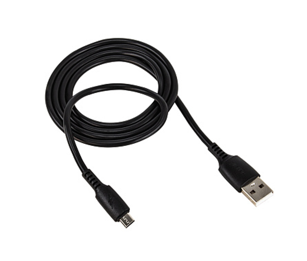 Кабель USB "WALKER" C308, 2.4А, Micro USB, поддержка QC, черный