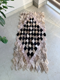 Меховой Коврик прикроватный накидка на кресло из овчины