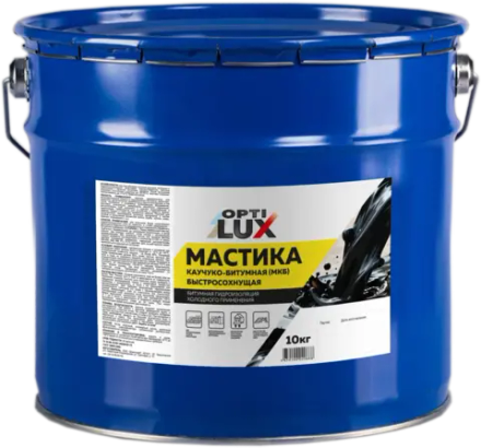 OPTILUX Мастика Каучуко-битумная МКБ 10кг (ИжСинтез)