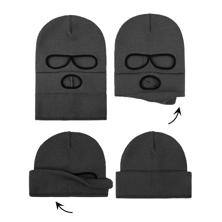 Балаклава-трансформер STREET, графит