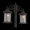SL080.425.02 Светильник уличный наземный ST-Luce Темный кофе/Прозрачный, Темный кофе E27 2*100W LASTERO